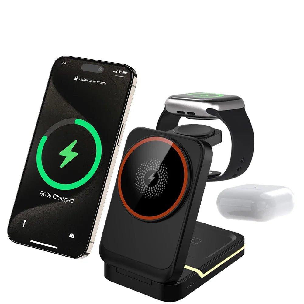 3 in 1 Wireless Charging Station