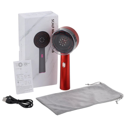 Red Light Electric Vibration Massage Comb