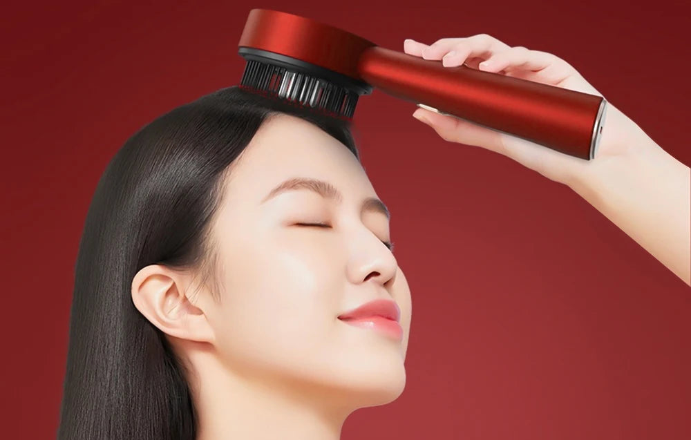 Red Light Electric Vibration Massage Comb